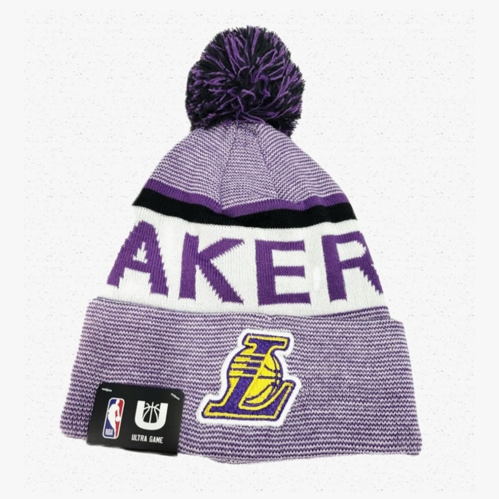 Ultra Game Los Angeles Lakers Purple Knit Beanie